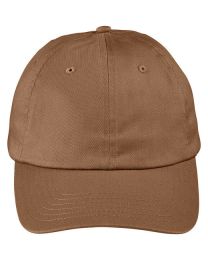 Unstructured 6-Panel Cap - BLACK - OS (Color: HERITAGE BROWN, size: OS)