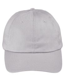 Unstructured 6-Panel Cap - BLACK - OS (Color: LIGHT GRAY, size: OS)