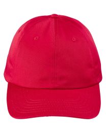 Unstructured 6-Panel Cap - BLACK - OS (Color: Red, size: OS)