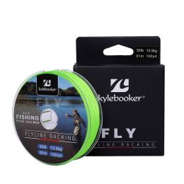 Kylebooker Fly Line Backing Line 20/30LB 100/300Yards Green Braided Fly Fishing Line (Length: 100YDS, Line Size: 20LB)