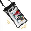 2pcs Oversized Mobile Phone Waterproof Dustproof Bag Touch Screen For Diving Swimming Sealing