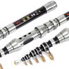 1pc Mini Carbon Telescopic Fishing Rod; Casting Pole For Sea Fishing Saltwater